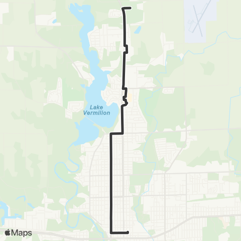 Danville Mass Transit District Gilbert map