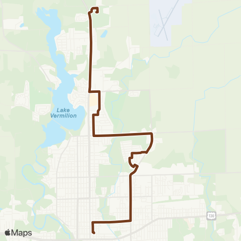 Danville Mass Transit District Bowman map