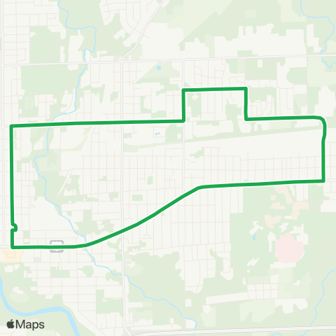 Danville Mass Transit District Main-Fairchild map