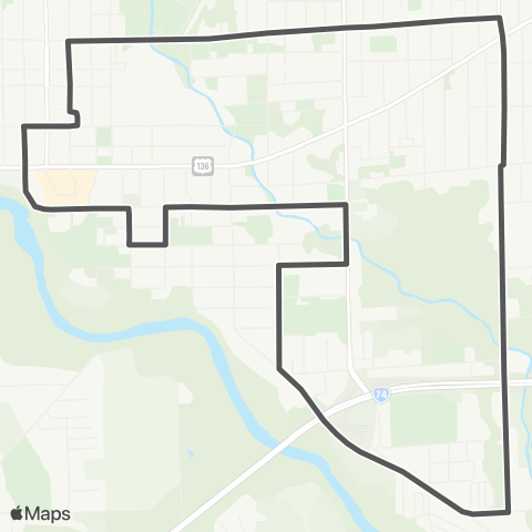 Danville Mass Transit District Douglas Park map