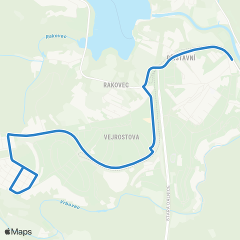 DPMB Kamechy - Zoologická Zahrada map