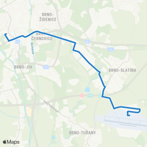 DPMB Slatinka - Úzká map