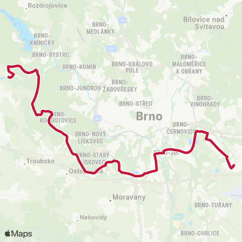 DPMB Kamechy - Areál Slatina map