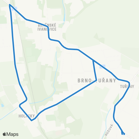 DPMB TuřAny, Smyčka - Holásky map