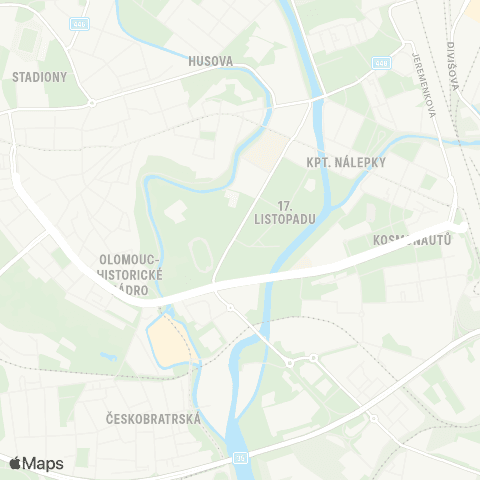 DPMO Náměstí Hrdinů - Hlavní Nádraží map
