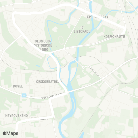 DPMO U Kapličky - Kosmonautů map