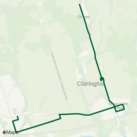 Durham Region Transit Route 507 map