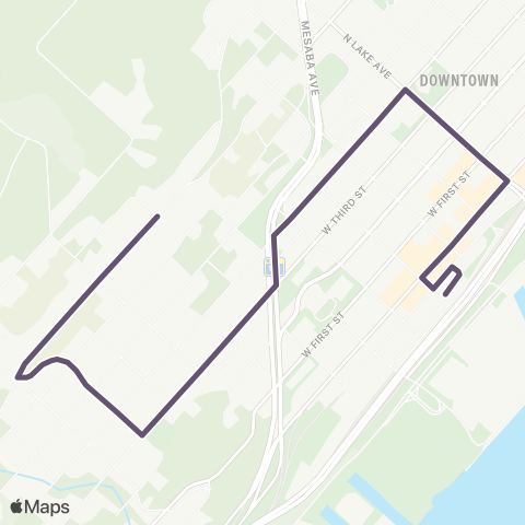 DTA Central Hillside-Observation Hill map