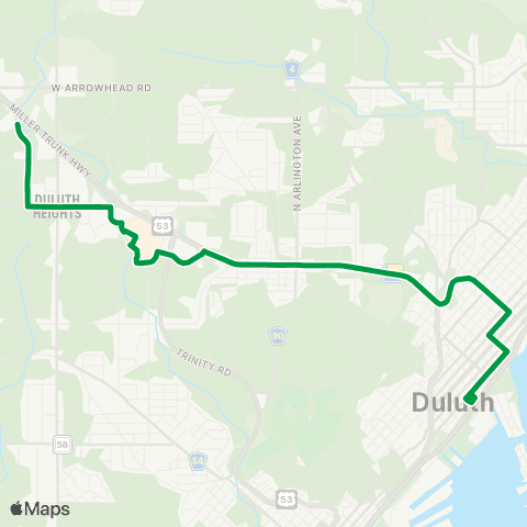 DTA DTC-Mall (Green) map