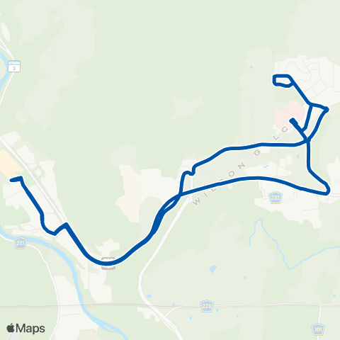 Durango Transit Mercy / Three Springs map