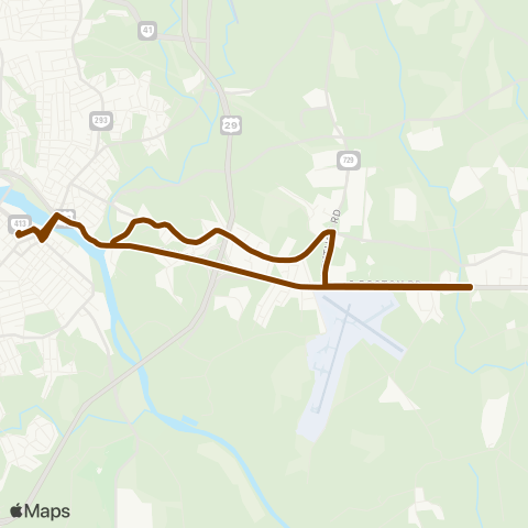 Danville Transit Glenwood map