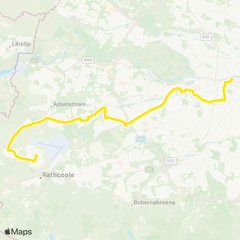 Dublin Bus Newcastle / Greenogue Business Pk - Hawkins St map