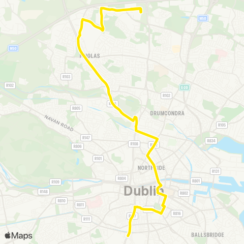 Dublin Bus The Square Tallaght - IKEA map