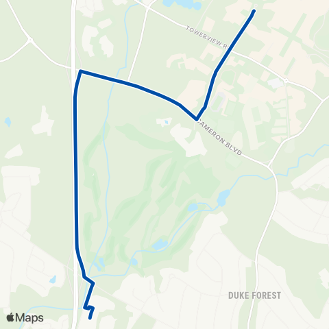 Duke Transit Lancaster Commons map