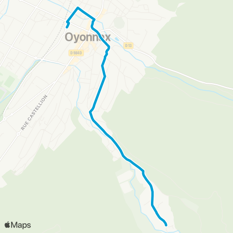 Duobus Ligne 4 Gare SNCF <> Geilles map