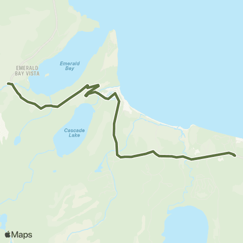 Emerald Bay Shuttle Emerald Bay Shuttle - - Camp Richardson map