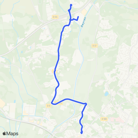 Le Bus Navette Capitou map