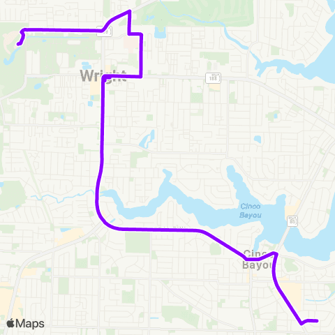 EC Rider Fort Walton Beach map