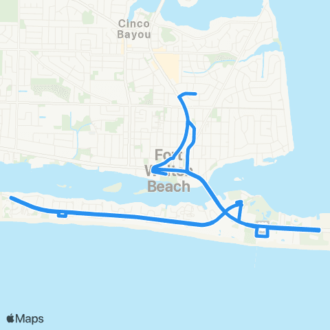 EC Rider Okaloosa map