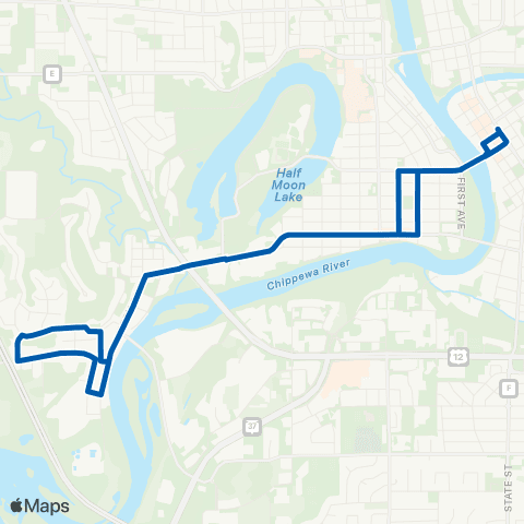 Eau Claire Transit Mt. Washington map