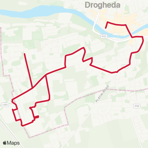 Bus Éireann Drogheda West St - Dominck St map