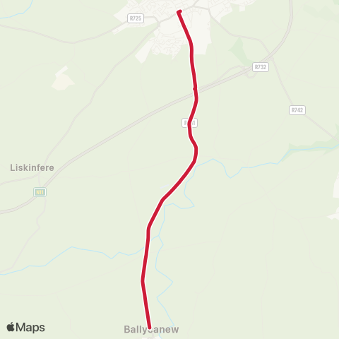 Bus Éireann Wexford - Curracloe - Gorey map
