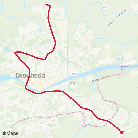 Bus Éireann Southgate SC - Ballymakenny map