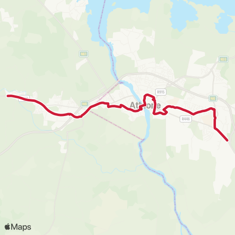 Bus Éireann Bellanamulla - Station - Creggan map