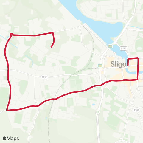 Bus Éireann Finisklin Sth - Markievicz Rd map