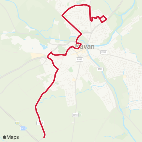 Bus Éireann Gainstown - Cluster Park map