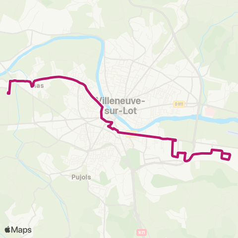 Élios Cité d'Astor-Mairie de Bias / ZAC Villenevois map