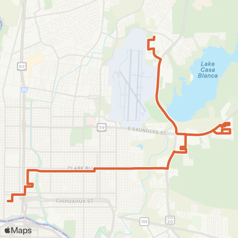 El Metro Gustavus / Airport map