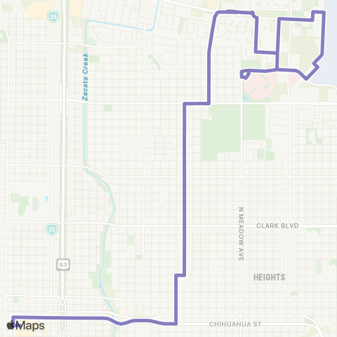 El Metro Tilden / Municipal Court map