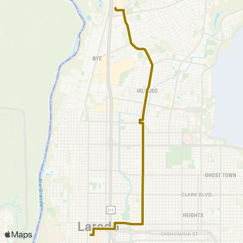 El Metro Springfield map
