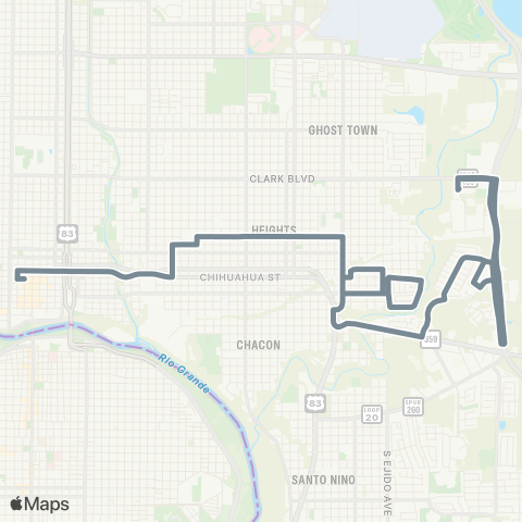 El Metro Villa Del Sol / Cheyenne map