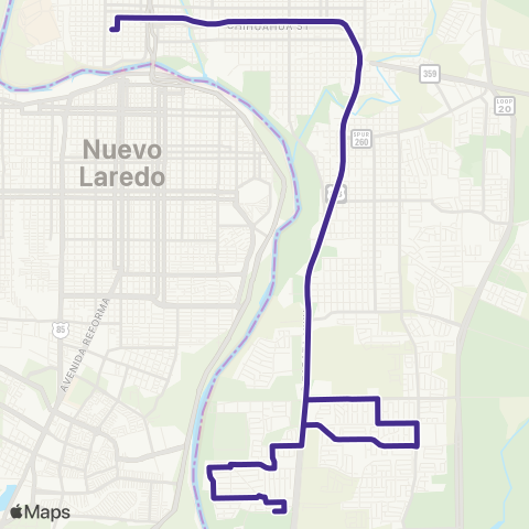 El Metro Santa Rita map