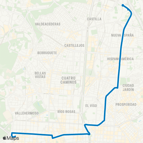 EMT Moncloa - Avenida de Pio XII map