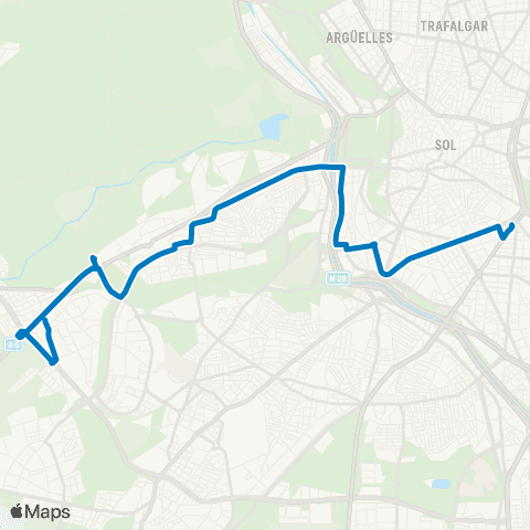 EMT Atocha - Campamento map