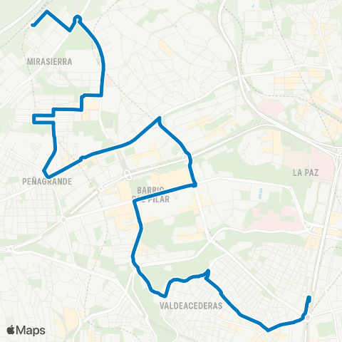 EMT Plaza de Castilla - Pitis map