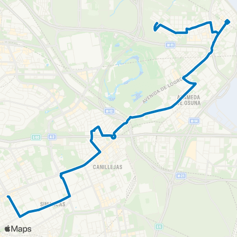 EMT Plaza de Ciudad Lineal - Barajas map