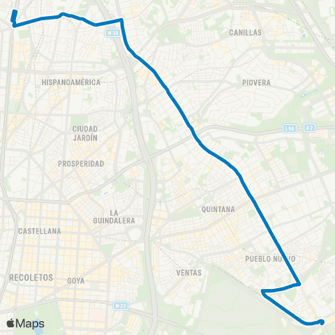 EMT Plaza de Castilla - Alsacia map