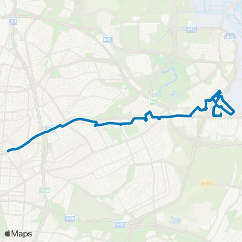 EMT Avenida de America - Barrio del Aeropuerto map