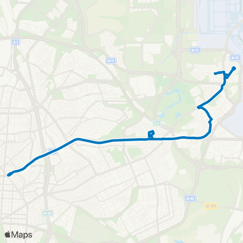 EMT Avenida de America - Barajas map