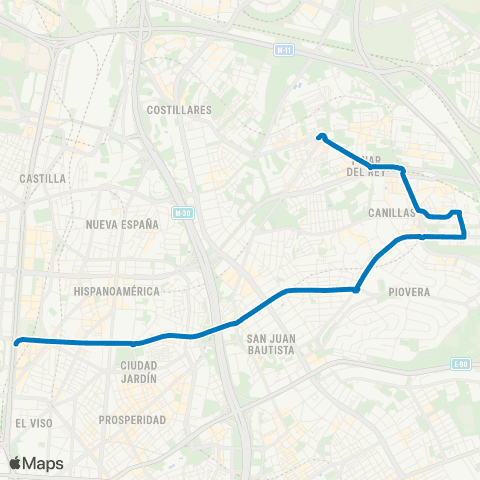 EMT Plaza de Lima - Hortaleza map