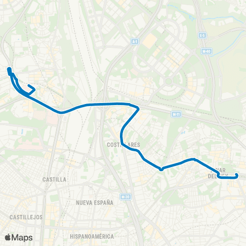 EMT Mar de Cristal - Hospital Ramon y Cajal map