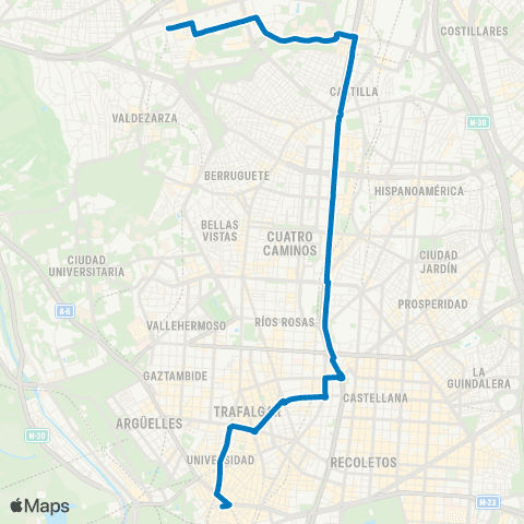 EMT Plaza del Callao - Barrio del Pilar map