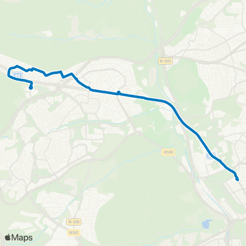 EMT Moncloa - el Barrial map