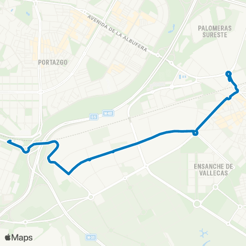 EMT Estacion el Pozo - Sierra de Guadalupe map