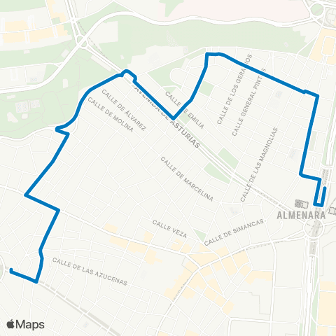 EMT Plaza de Castilla - Marques de Viana map