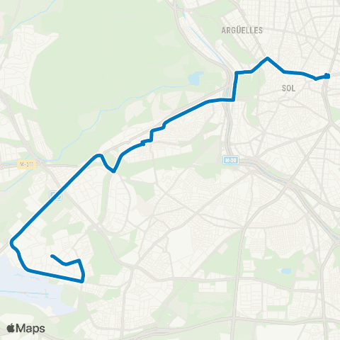 EMT Plaza de Cibeles - Colonia San Ignacio de Loyola map